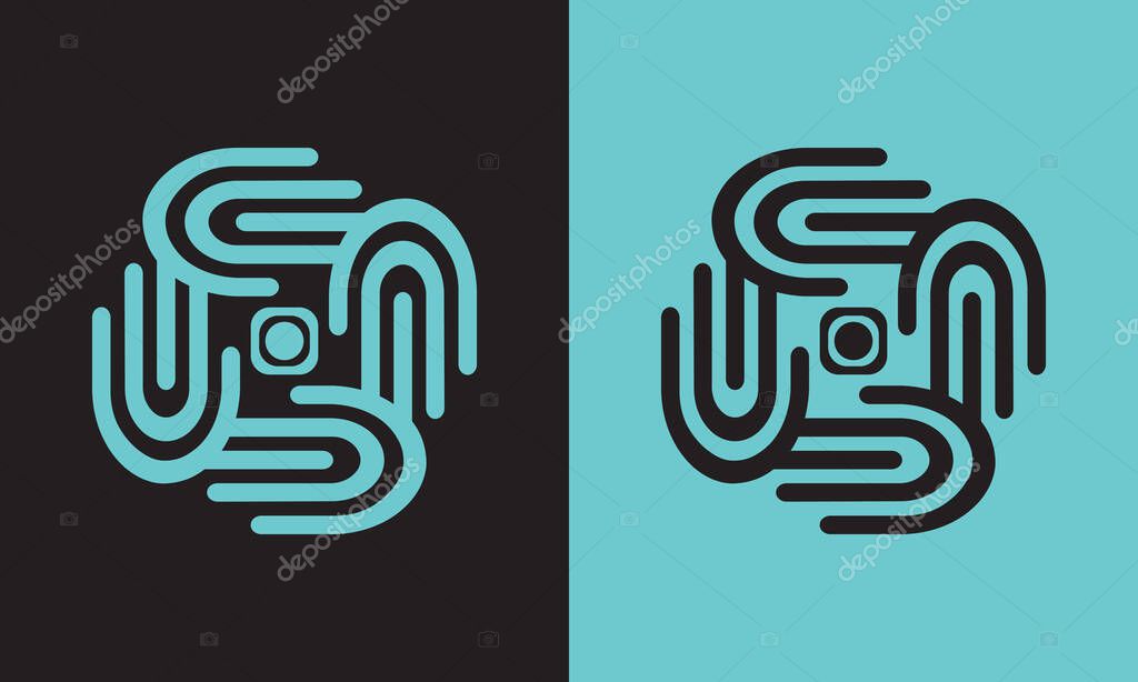 Modern Abstract Geometric Logo Design