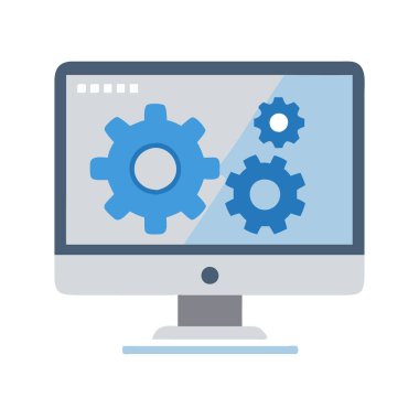 Sistem yapılandırması grafiğini gösteren modern bilgisayar ekranı.