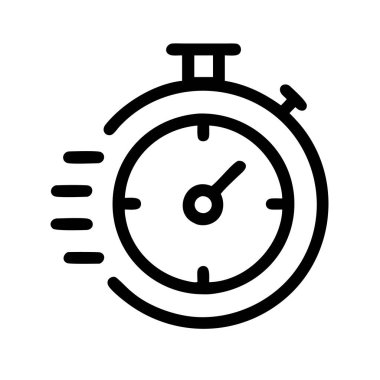 Zaman Yönetimi için Hızlı tempolu Kronometre Simgesi