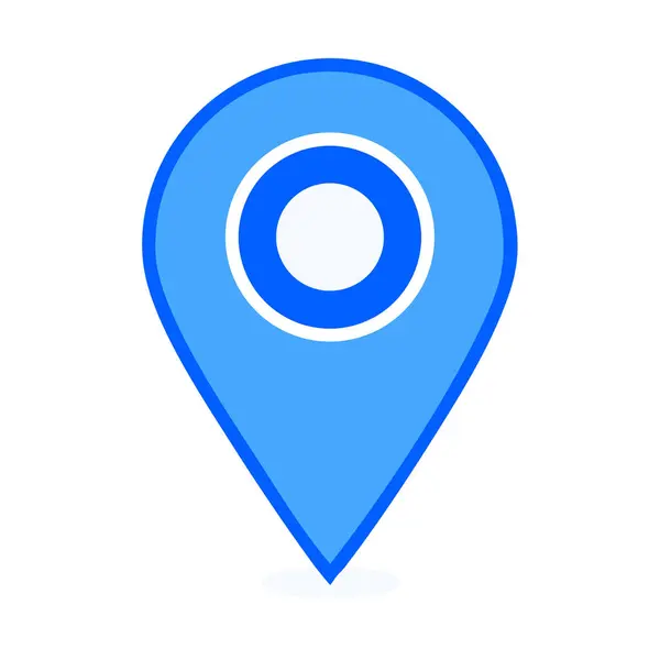 Basit Mavi Konum Pin Simgesi, Dijital Haritalar için Mükemmel