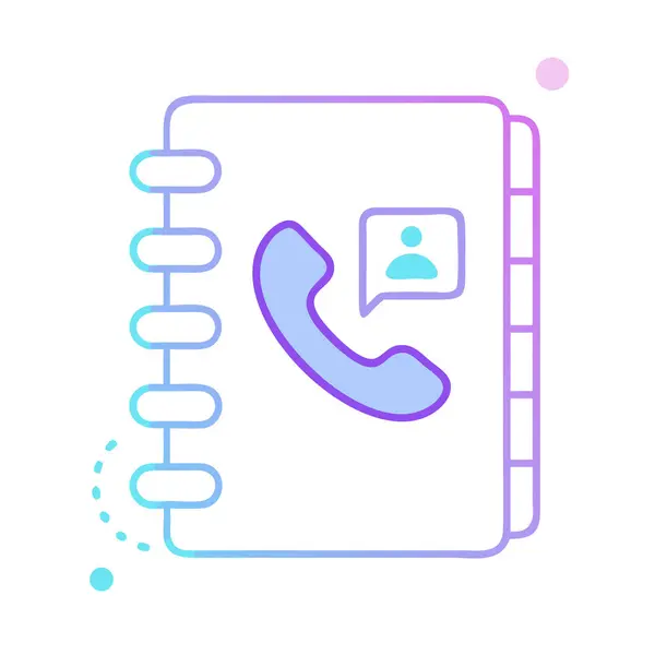 Kişi Listesi Not Defteri Simgesi, Modern Tasarım