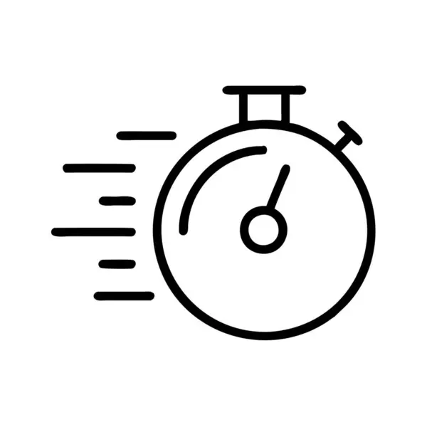 Zaman Yönetimi için Hızlı tempolu Kronometre Simgesi