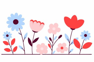 Güzel çiçek arkaplanının vektör çizimi