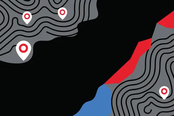 Kırmızı ve beyaz elementlerle kusursuz soyut arkaplan, vektör illüstrasyonu