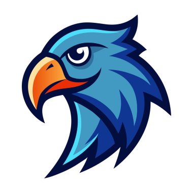 Papağan kafası logo resim çizimi