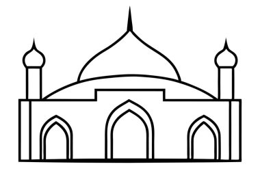Cami vektör çizgisi çizimi