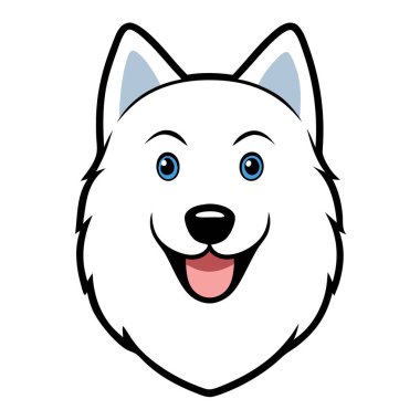 Komik bir köpek kafası vektör sanatı.