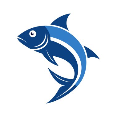 Balık logosu sanat illüstrasyonu