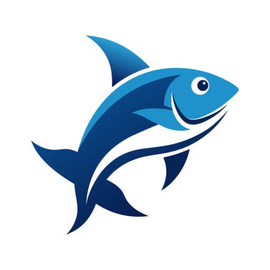 Balık logosu sanat illüstrasyonu