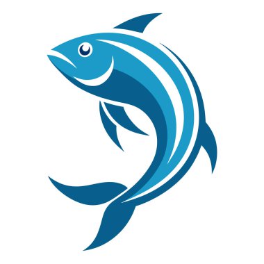 Balık logosu sanat illüstrasyonu