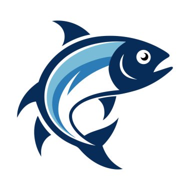 Balık logosu sanat illüstrasyonu