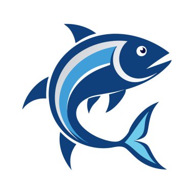 Balık logosu sanat illüstrasyonu