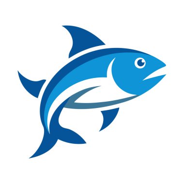 Balık logosu sanat illüstrasyonu