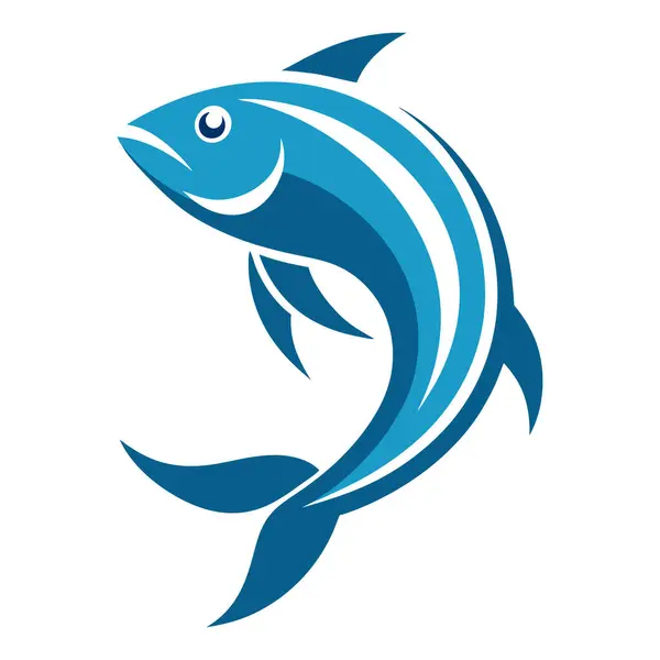 Balık logosu sanat illüstrasyonu