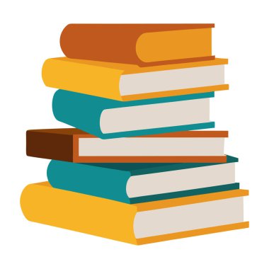 Kitap vektörü çizimi yığını
