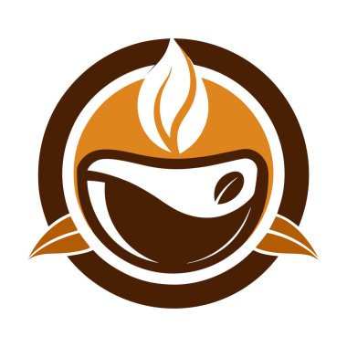 Creative Coffee logo vektör sanat çizimi