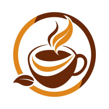 Creative Coffee logo vektör sanat çizimi