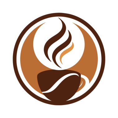 Creative Coffee logo vektör sanat çizimi