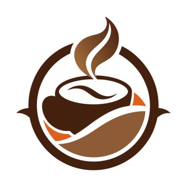 Creative Coffee logo vektör sanat çizimi