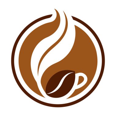 Creative Coffee logo vektör sanat çizimi