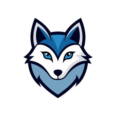Kuzey Kutbu tilki başlı maskot logosu