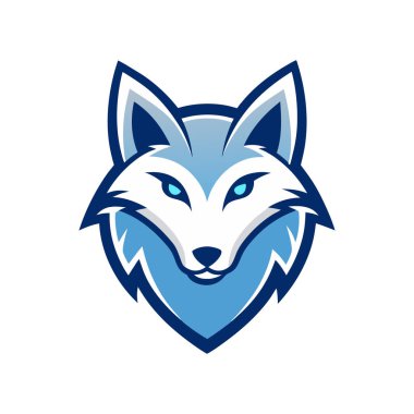 Kuzey Kutbu tilki başlı maskot logosu