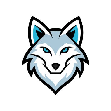 Kuzey Kutbu tilki başlı maskot logosu
