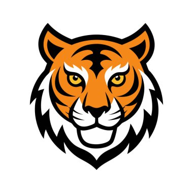 Bengal tiger head mascot logo
