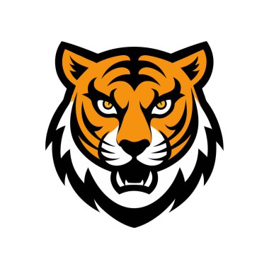 Bengal kaplanı baş maskotu logosu