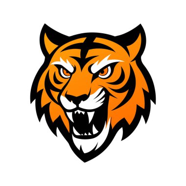 Bengal kaplanı baş maskotu logosu