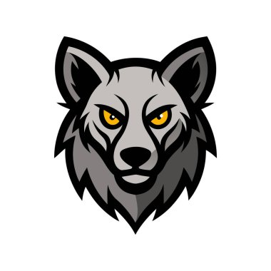 Sırtlan başlı maskot logosu