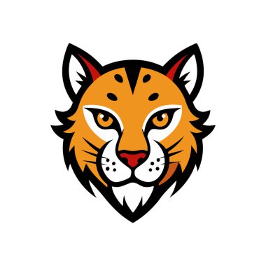 Hint leoparı baş maskotu logosu
