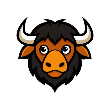 Misk öküzü kafası logo vektör sanatı