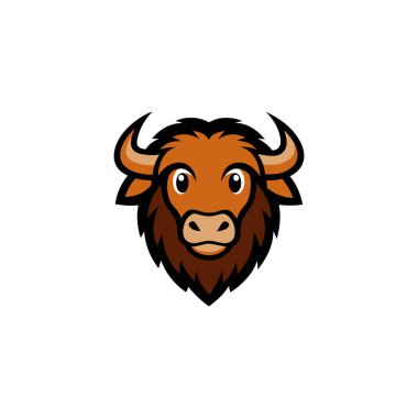 Misk öküzü kafası logo vektör sanatı