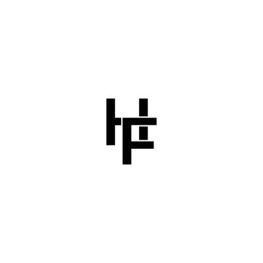 Vektör HF, FH logo tasarım servisi