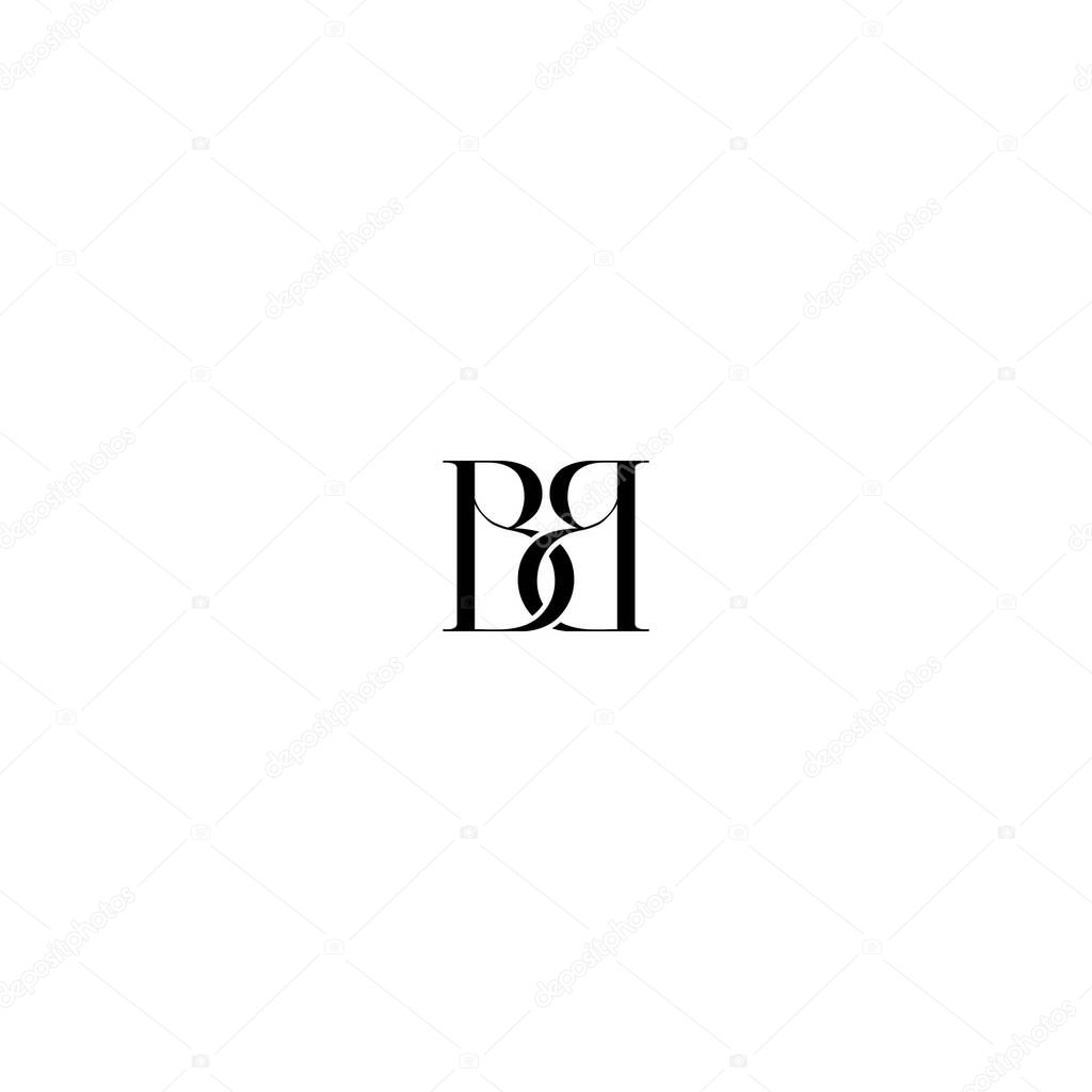 BB logo Clothing logo luxury fashion monogram and minimalist business