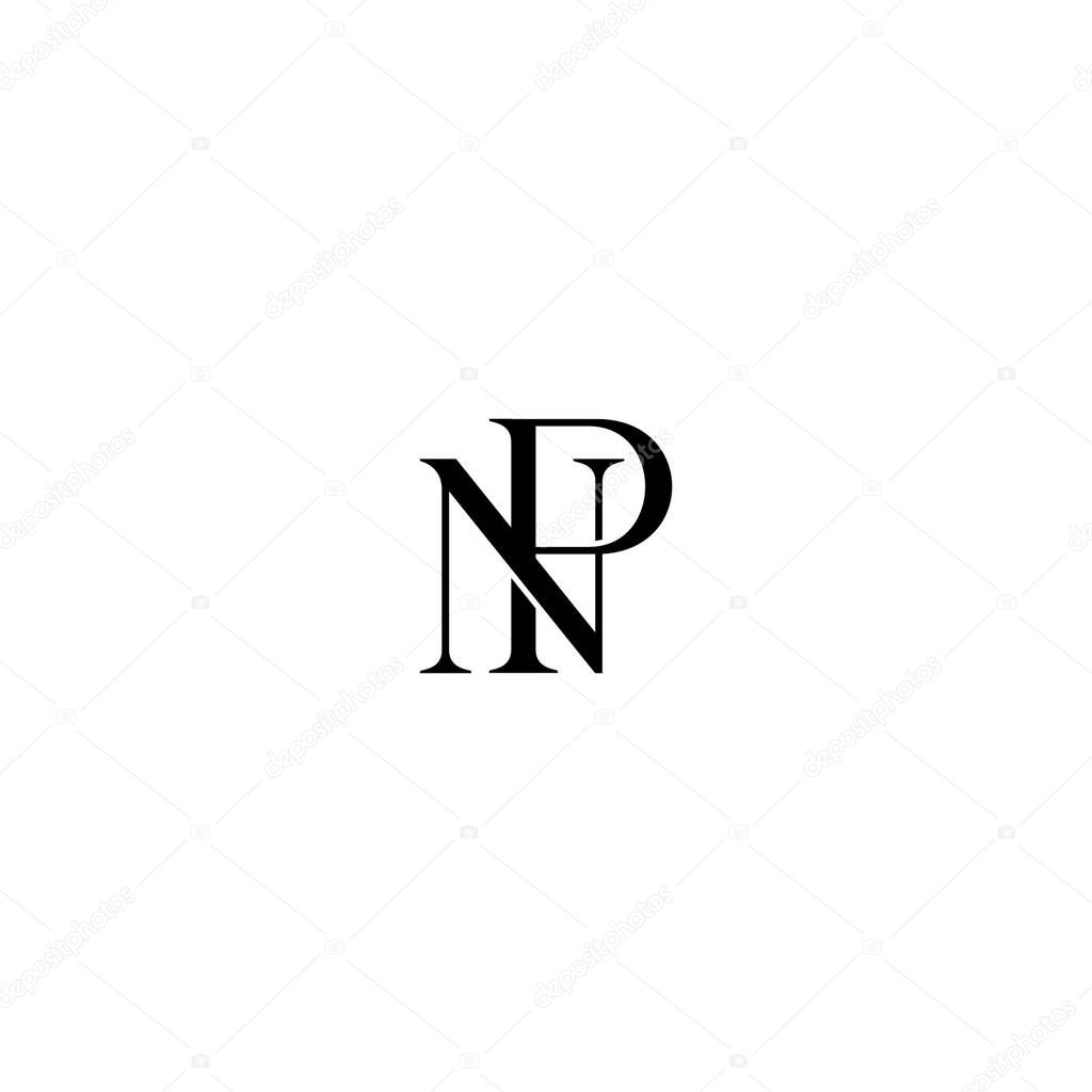 Vector NP, PN fashion logo