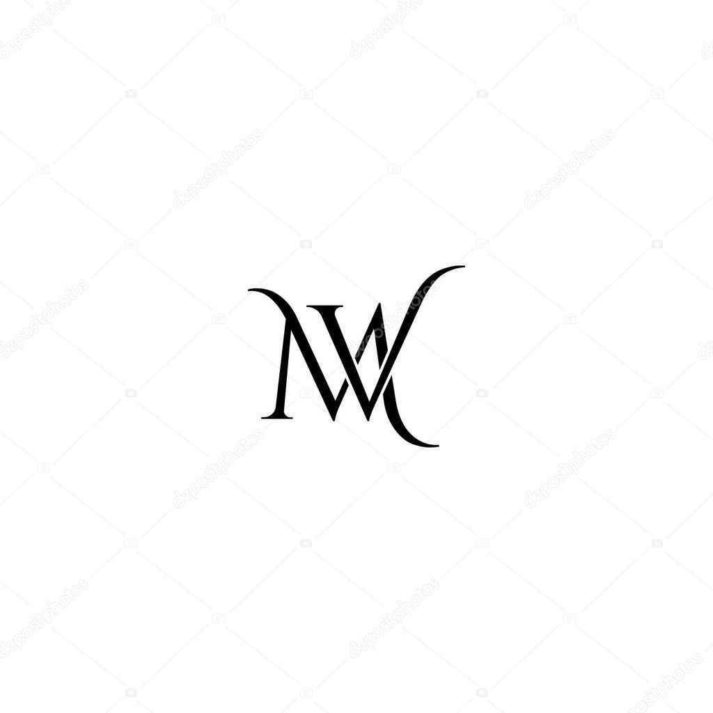 Vector MV luxury logo