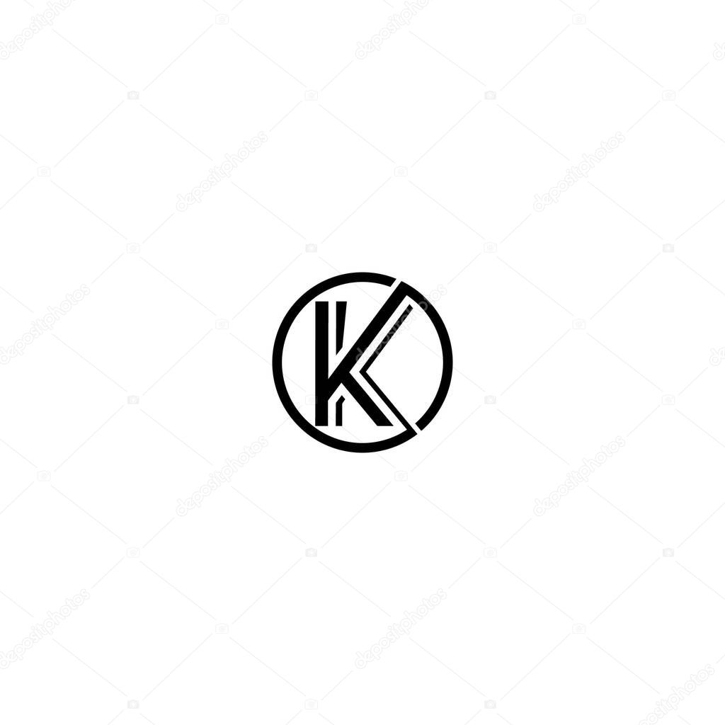 Vector K letter logo