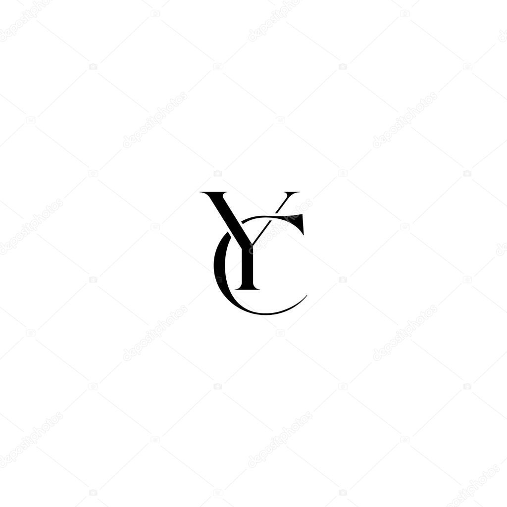 Vector YC, CY clothing logo