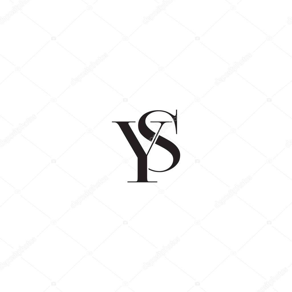 Vector YS fashion logo