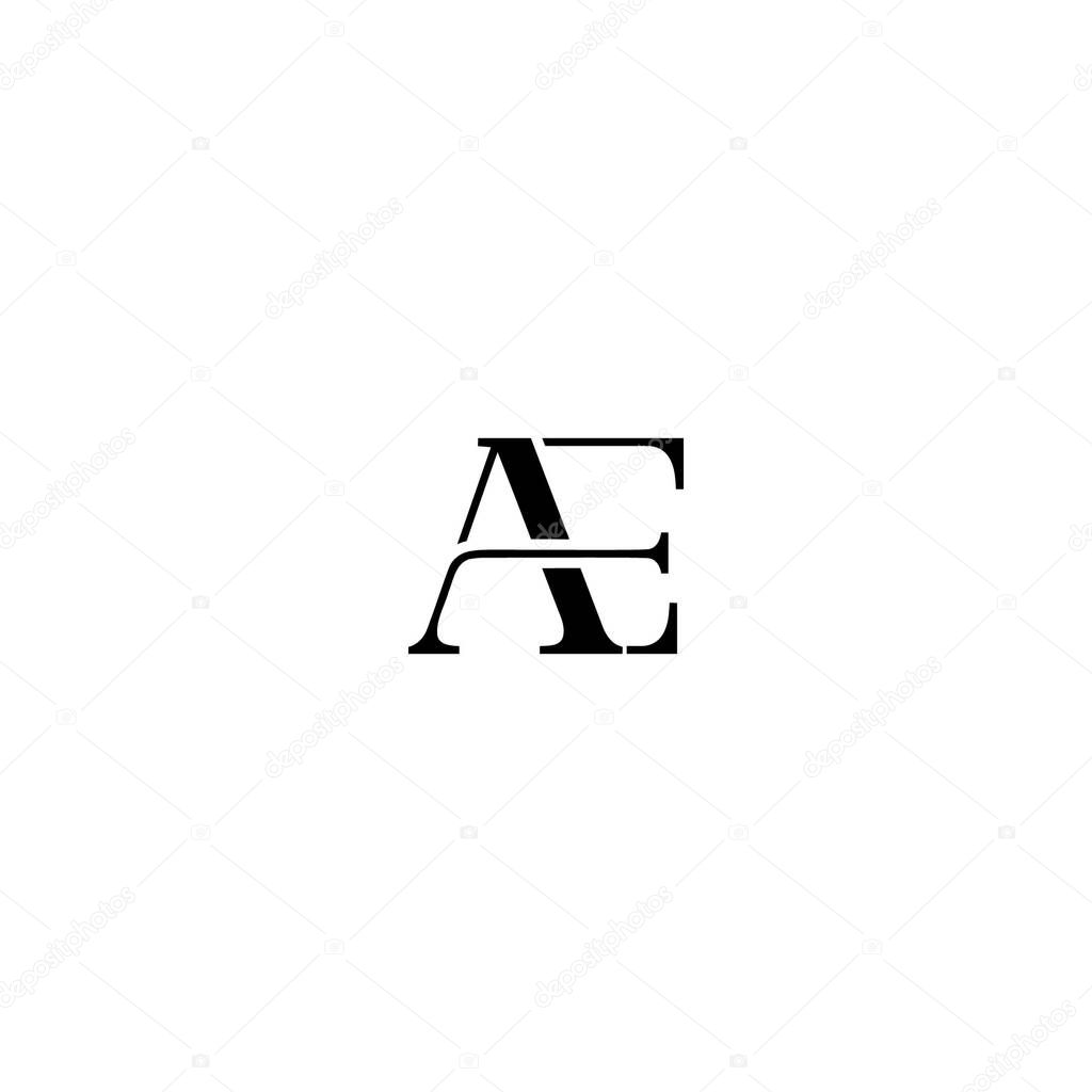 Vector AE fashion logo