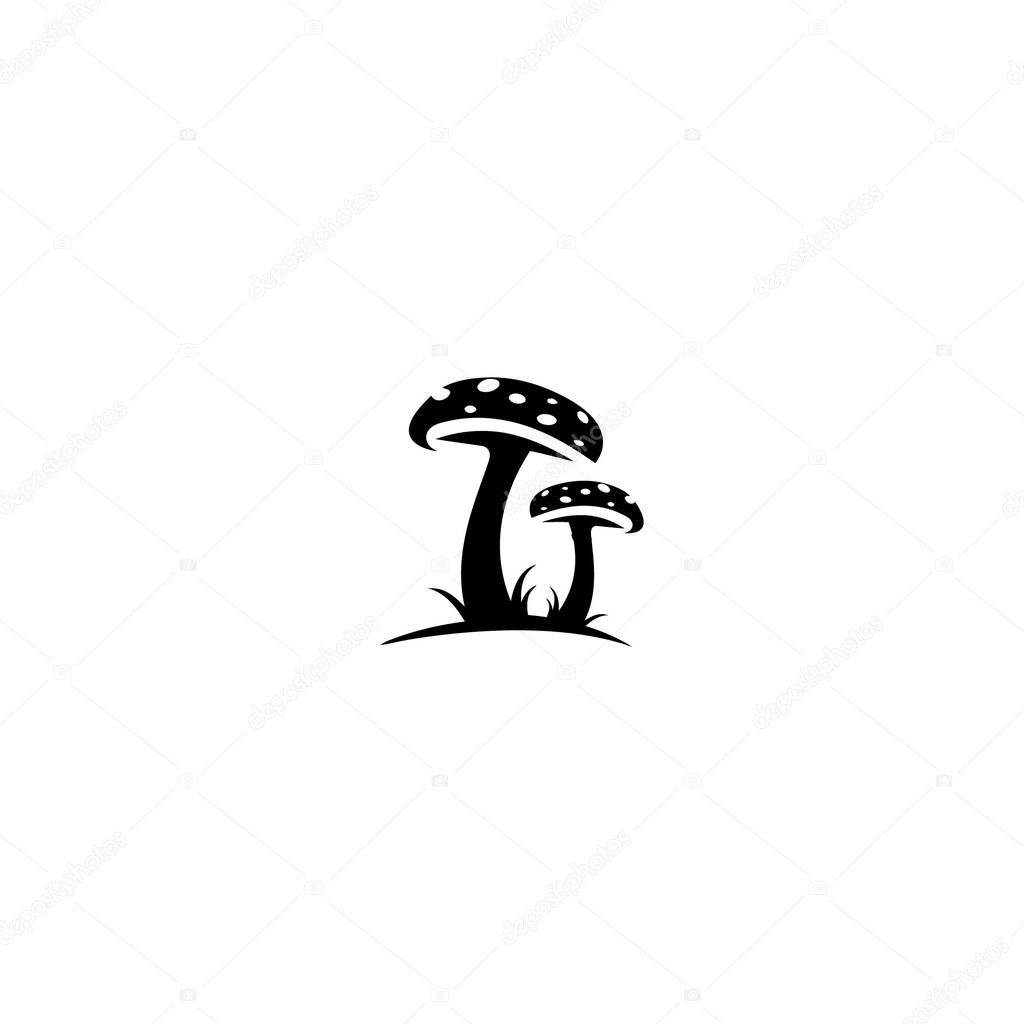 Vector mushroom logo design