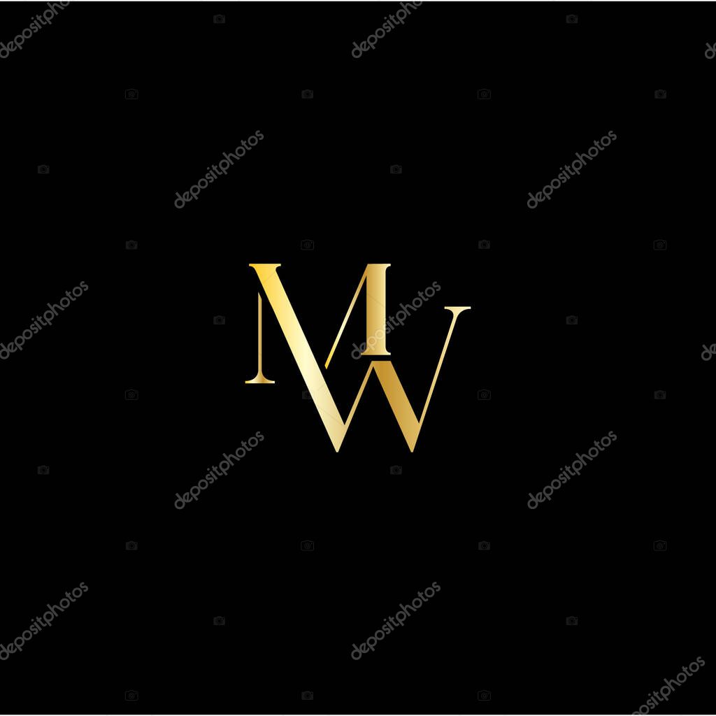 Vector MW luxury logo
