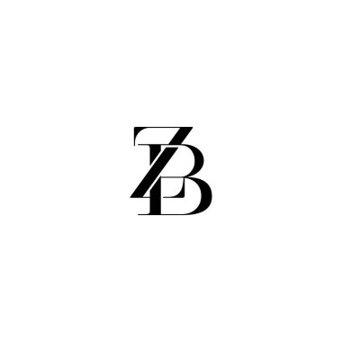 Vektör ZB, BZ moda logosu