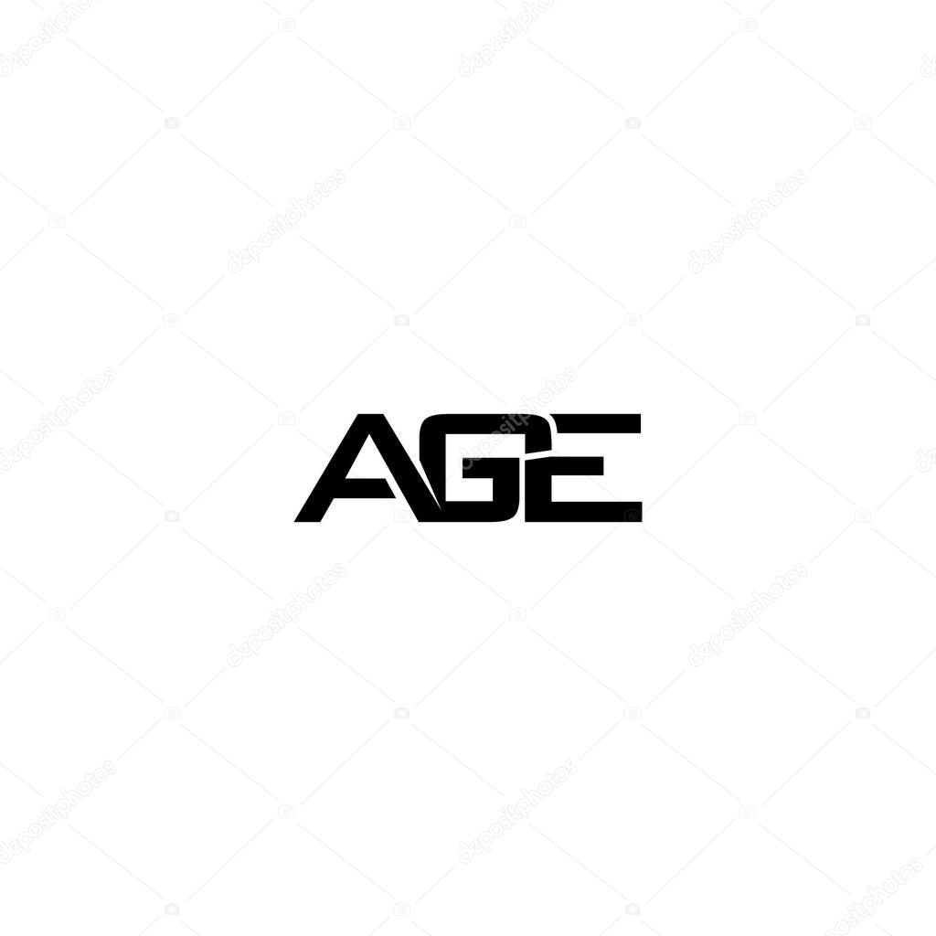 Vector AGE monogram logo