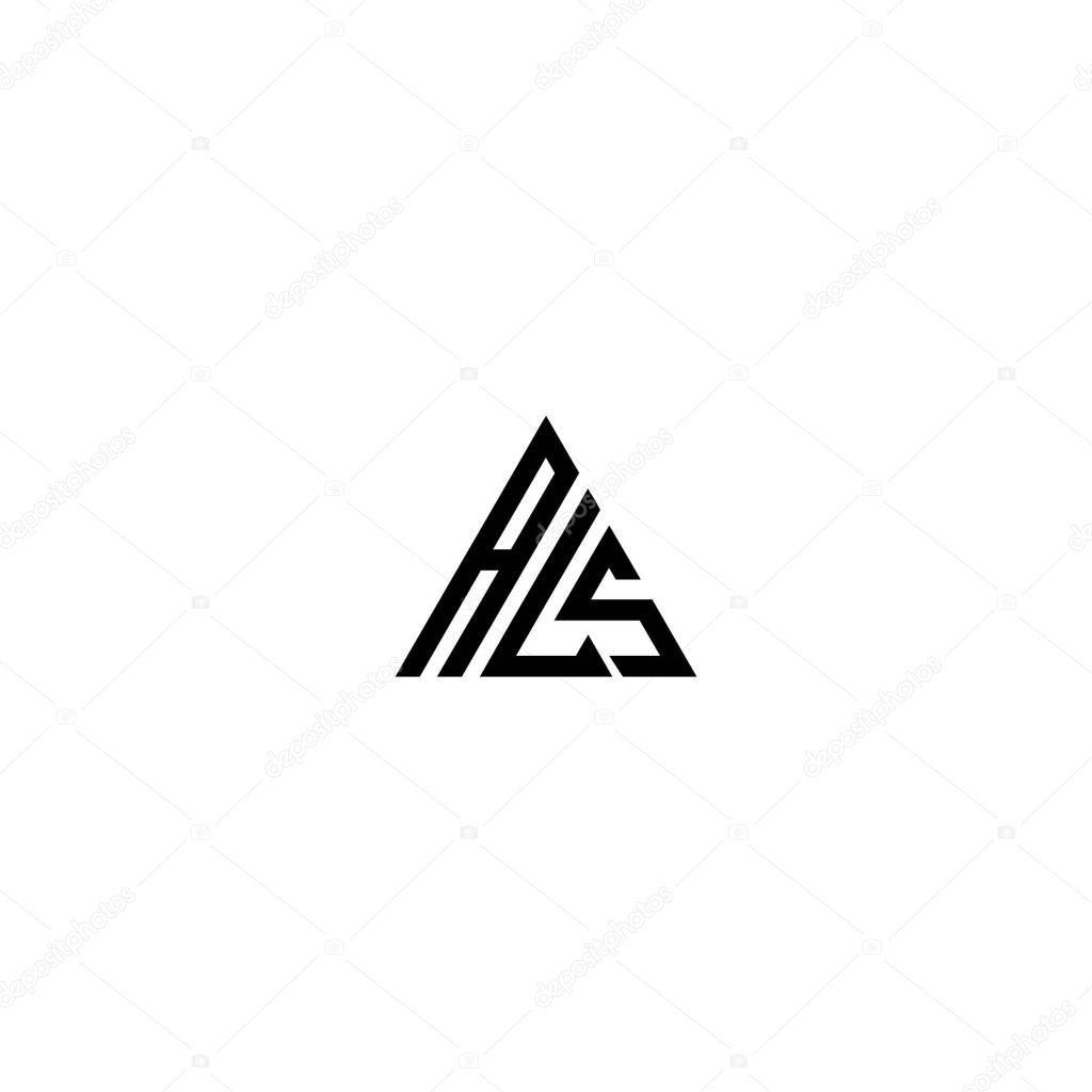Vector ALS triangle logo