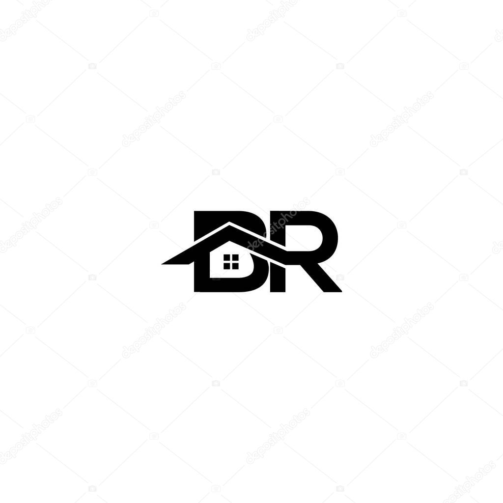Vector BR house logo
