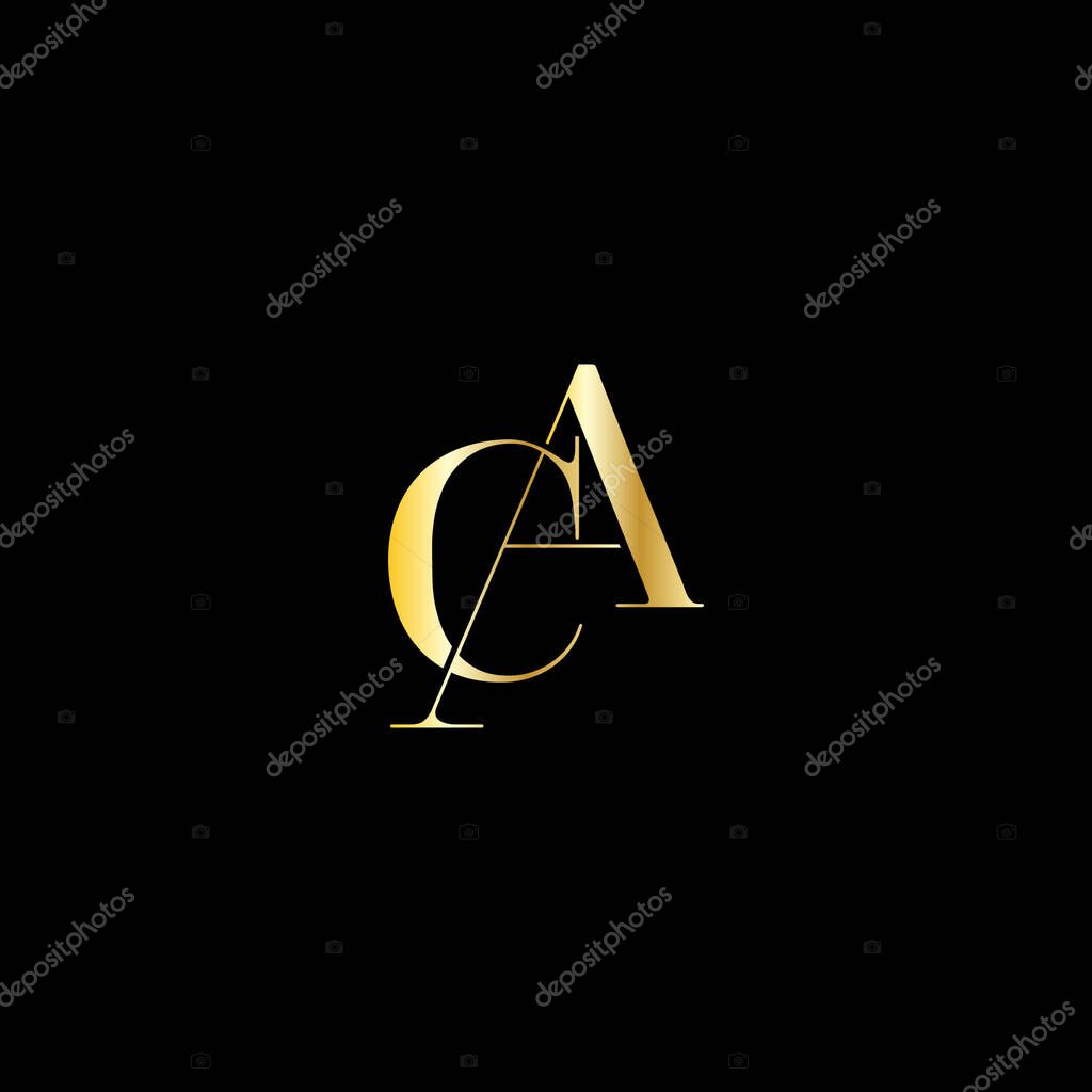 Vector CA luxury logo
