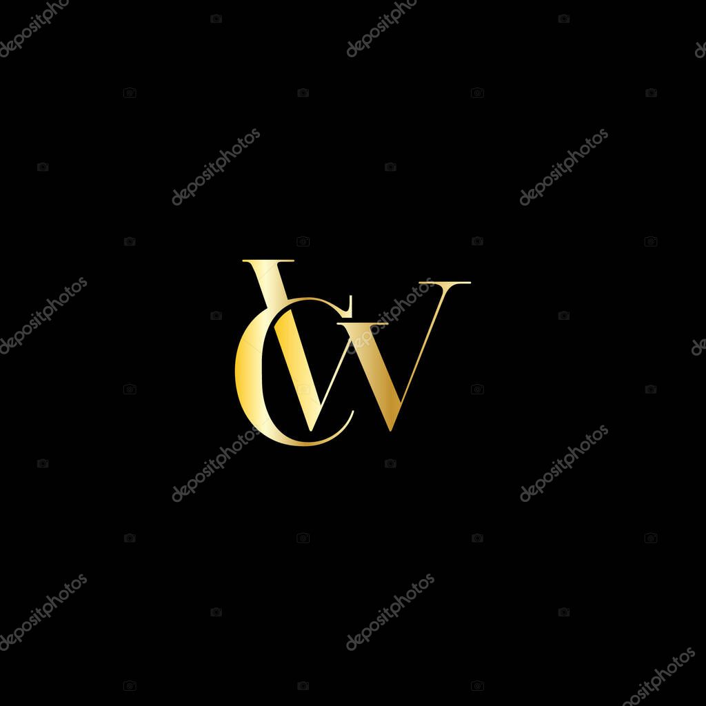 Vector CW luxury logo